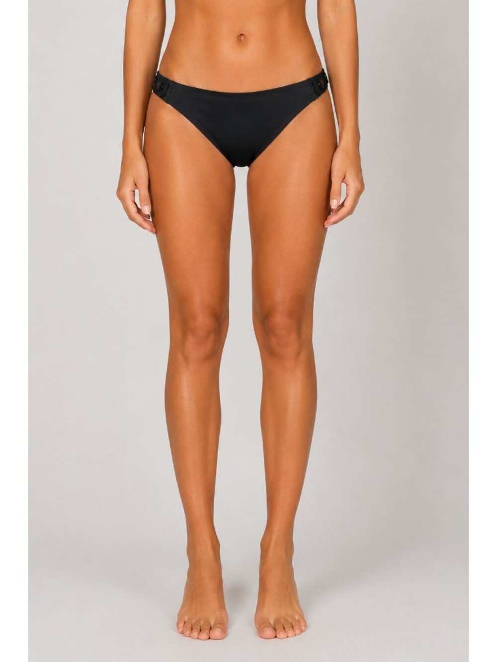 ERES Button Detain Bikini Bottoms Black Size  Large NWT
